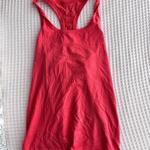LULULEMON Women's Orange Racer Back Tank Top